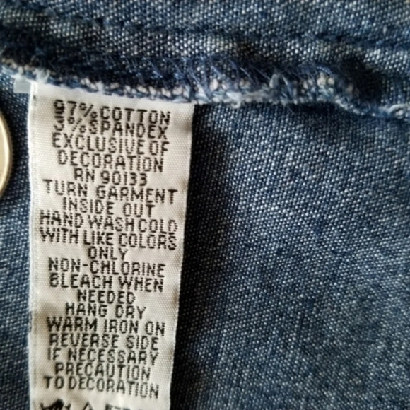 Vintage 80's Bob‎ Mackie Wearable Art  Denim Southwestern Embroidered Shacket - Picture 15 of 16